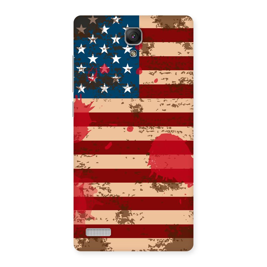 Grunge USA Flag Back Case for Redmi Note Prime