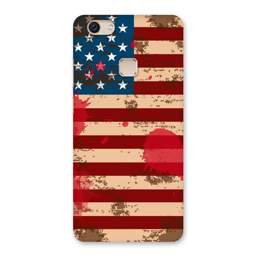 Grunge USA Flag Back Case for Vivo V7