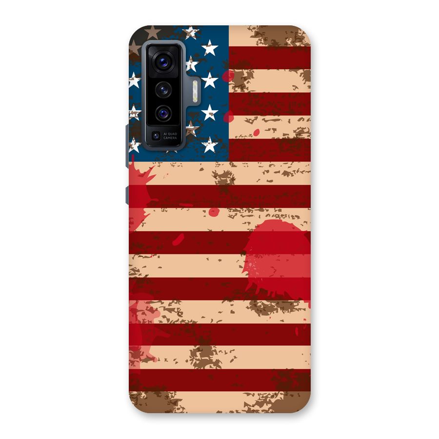 Grunge USA Flag Back Case for Vivo X50