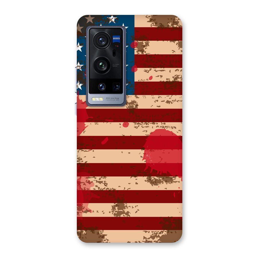 Grunge USA Flag Back Case for Vivo X60 Pro Plus