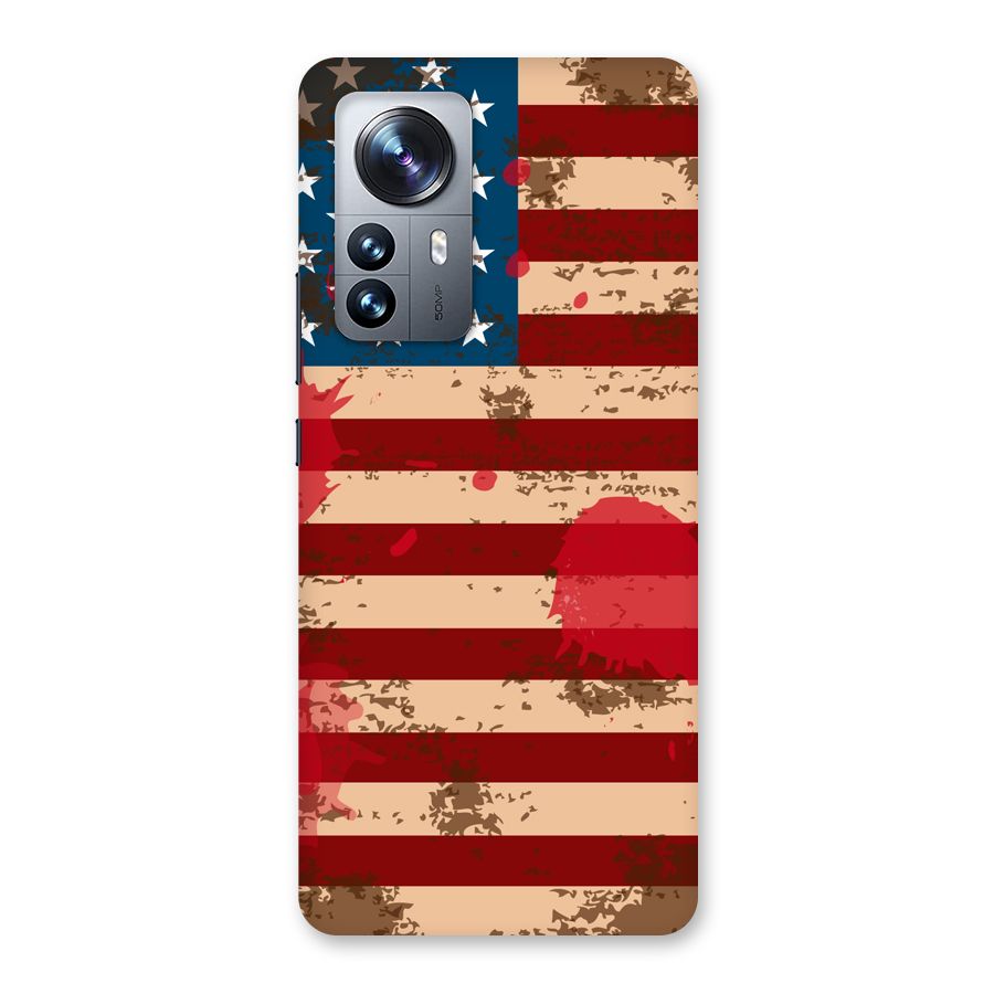 Grunge USA Flag Back Case for Xiaomi 12 Pro
