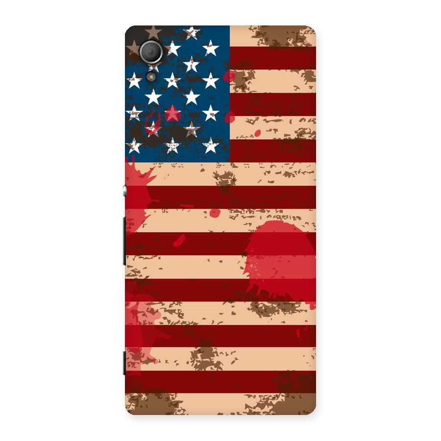 Grunge USA Flag Back Case for Xperia Z3 Plus