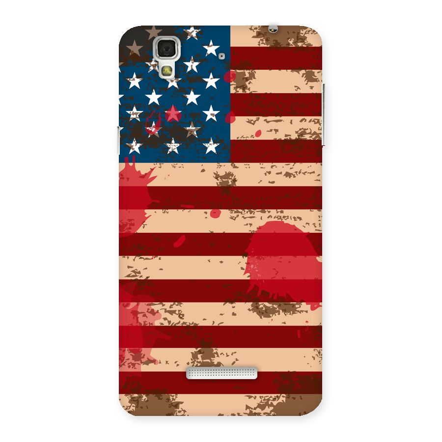 Grunge USA Flag Back Case for YU Yureka Plus