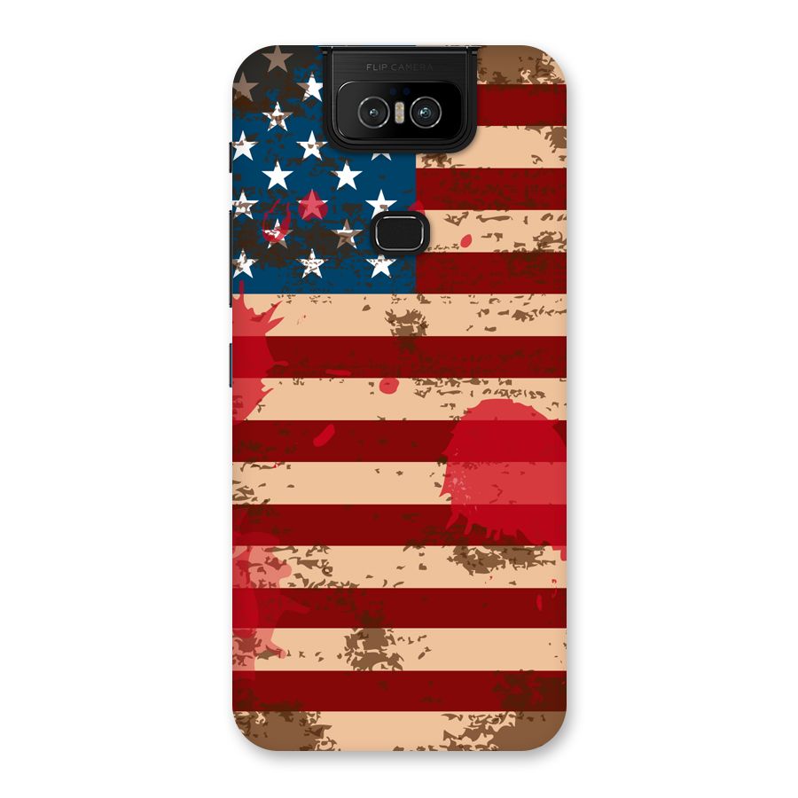 Grunge USA Flag Back Case for Zenfone 6z