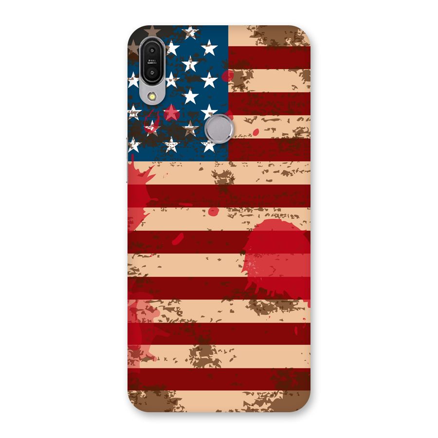 Grunge USA Flag Back Case for Zenfone Max Pro M1