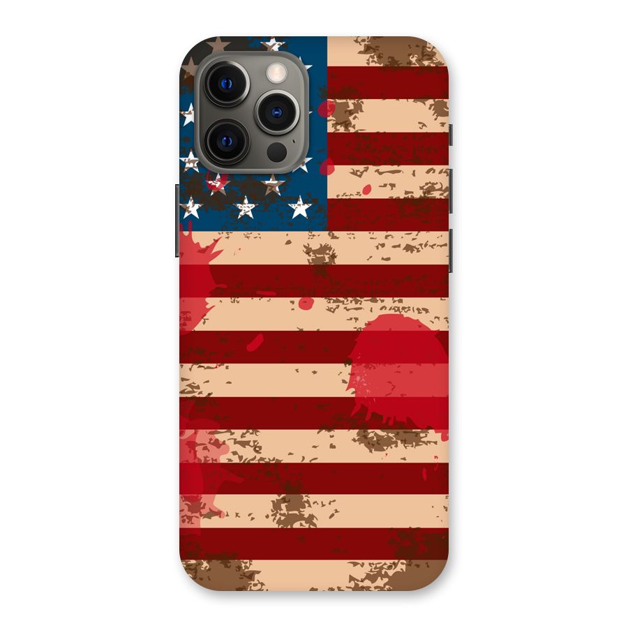 Grunge USA Flag Back Case for iPhone 12 Pro Max