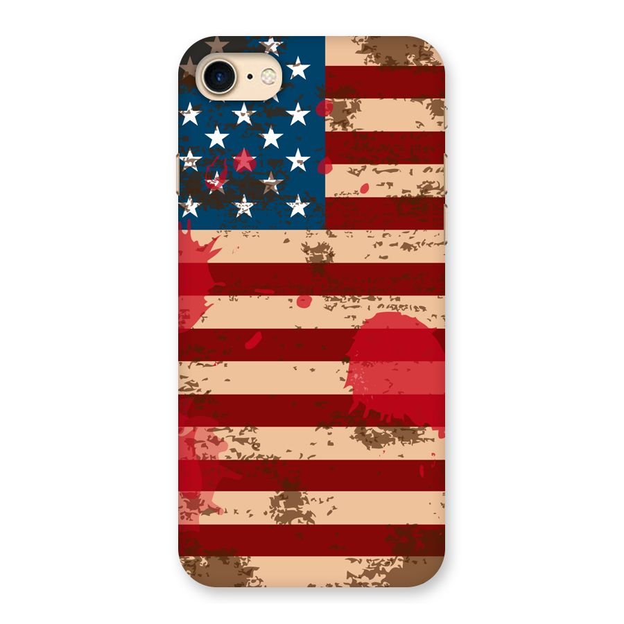 Grunge USA Flag Back Case for iPhone 7
