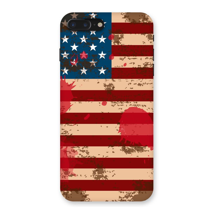 Grunge USA Flag Back Case for iPhone 7 Plus
