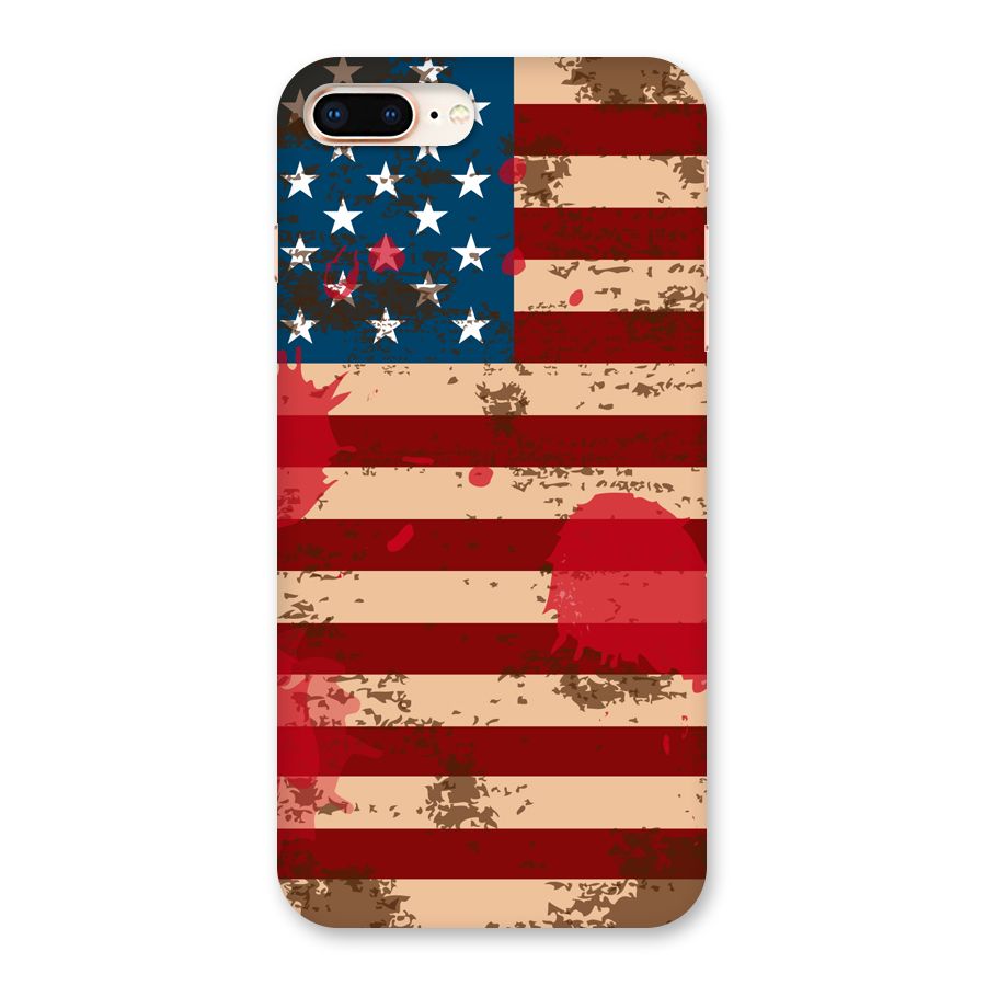 Grunge USA Flag Back Case for iPhone 8 Plus
