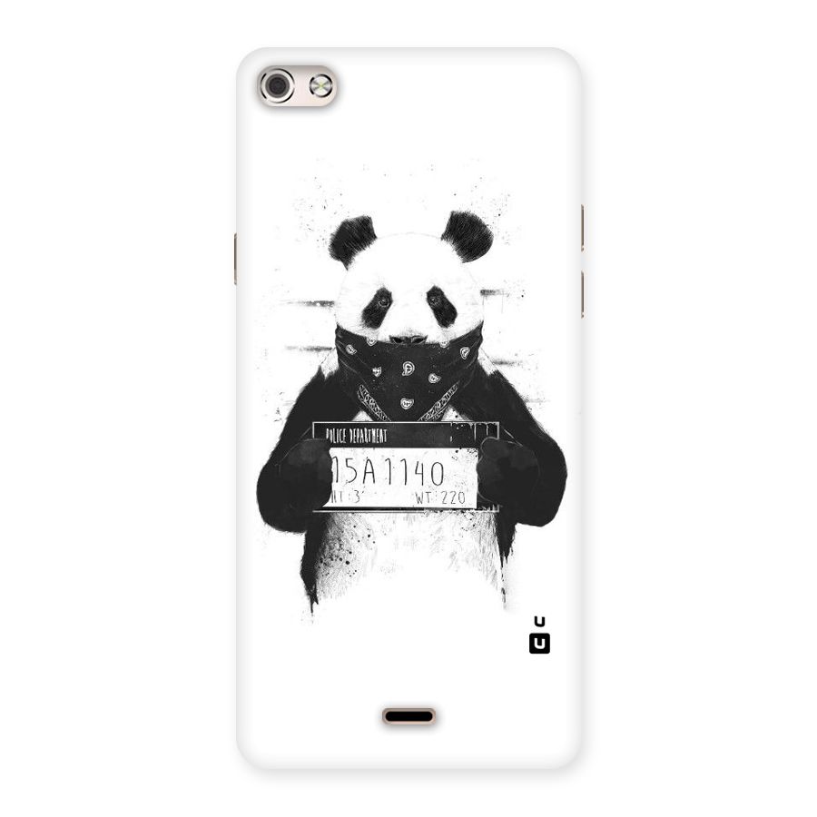 Guilty Panda Back Case for Micromax Canvas Silver 5