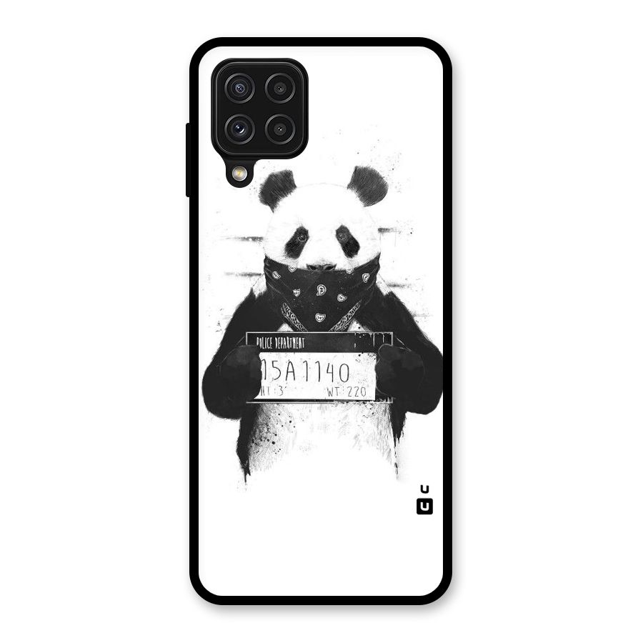 Guilty Panda Glass Back Case for Galaxy A22 4G