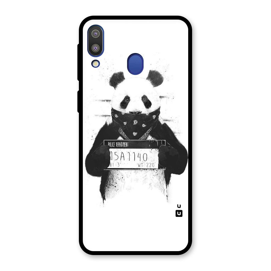 Guilty Panda Glass Back Case for Galaxy M20