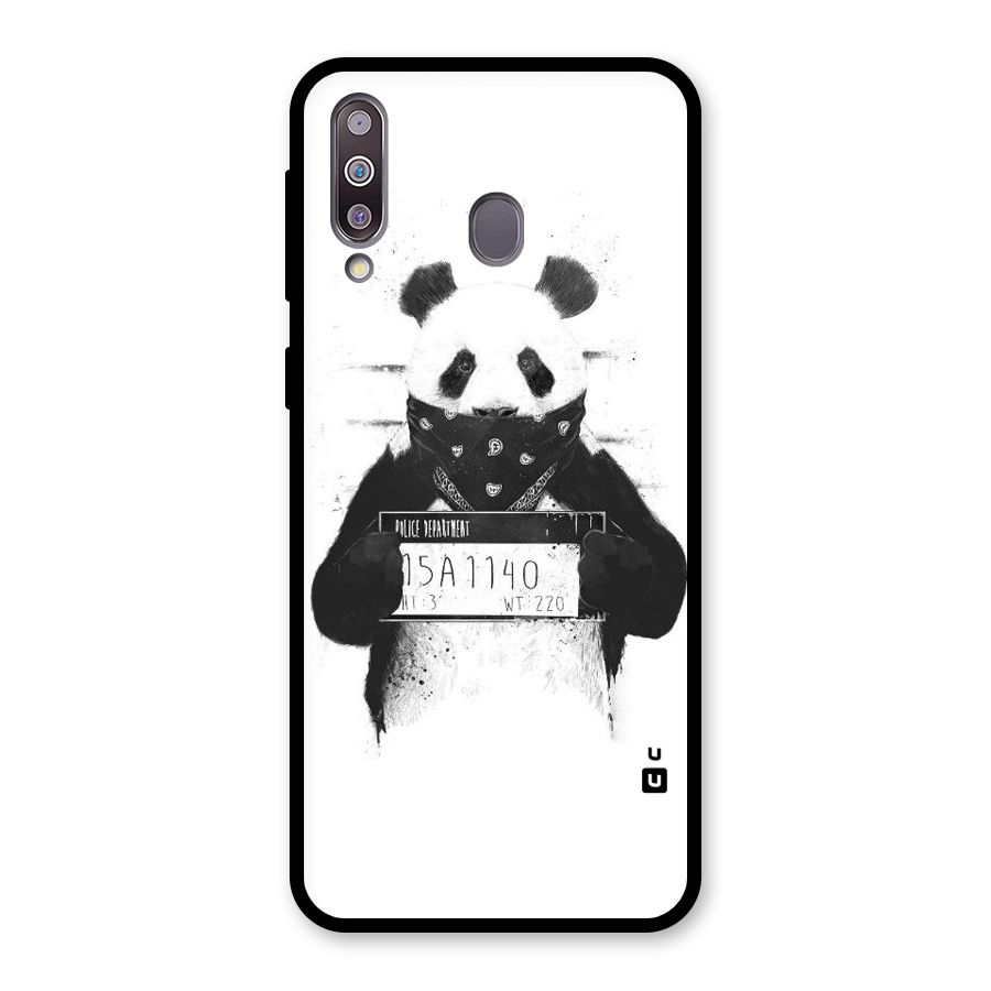 Guilty Panda Glass Back Case for Galaxy M30