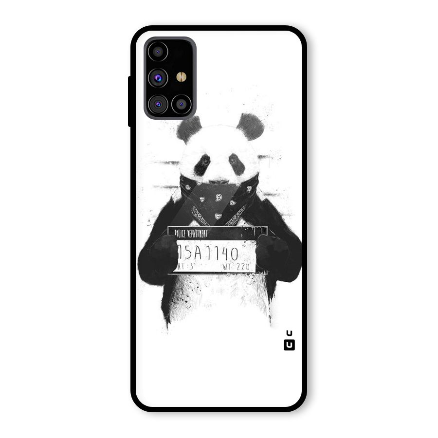 Guilty Panda Glass Back Case for Galaxy M31s