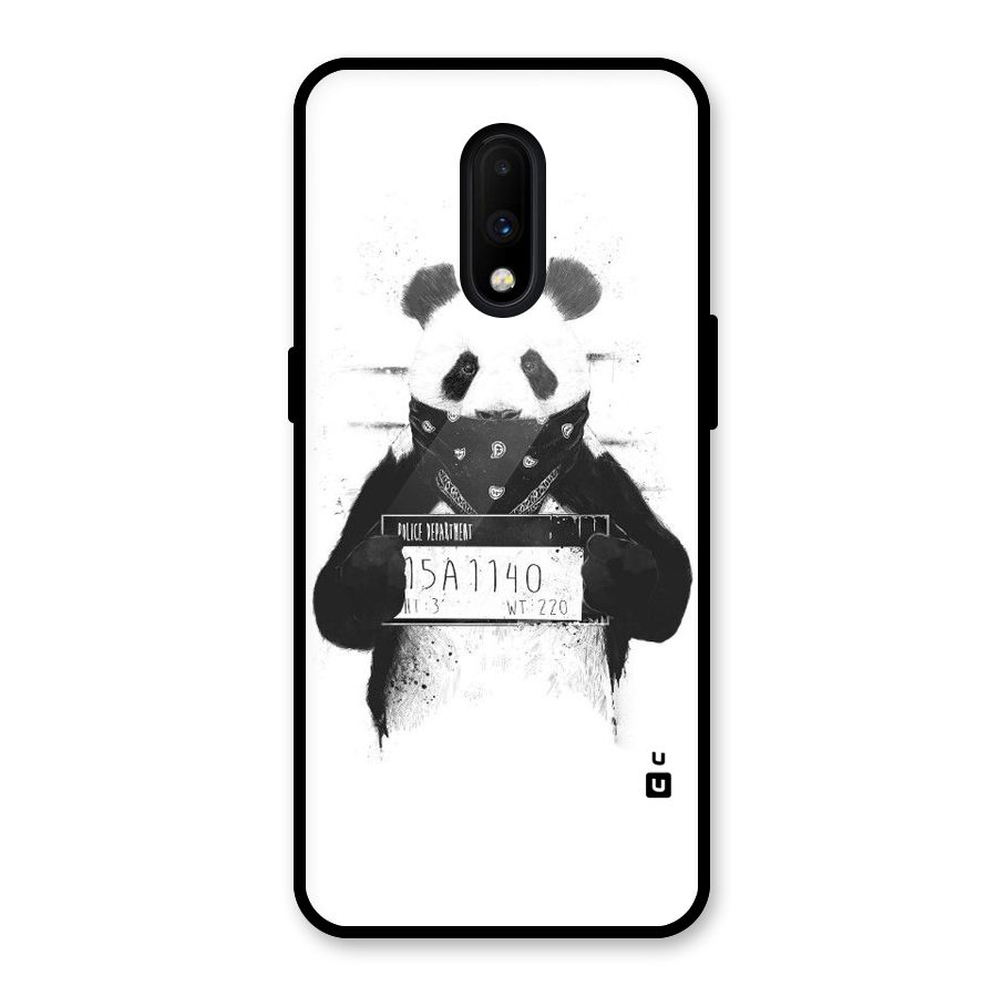 Guilty Panda Glass Back Case for OnePlus 7