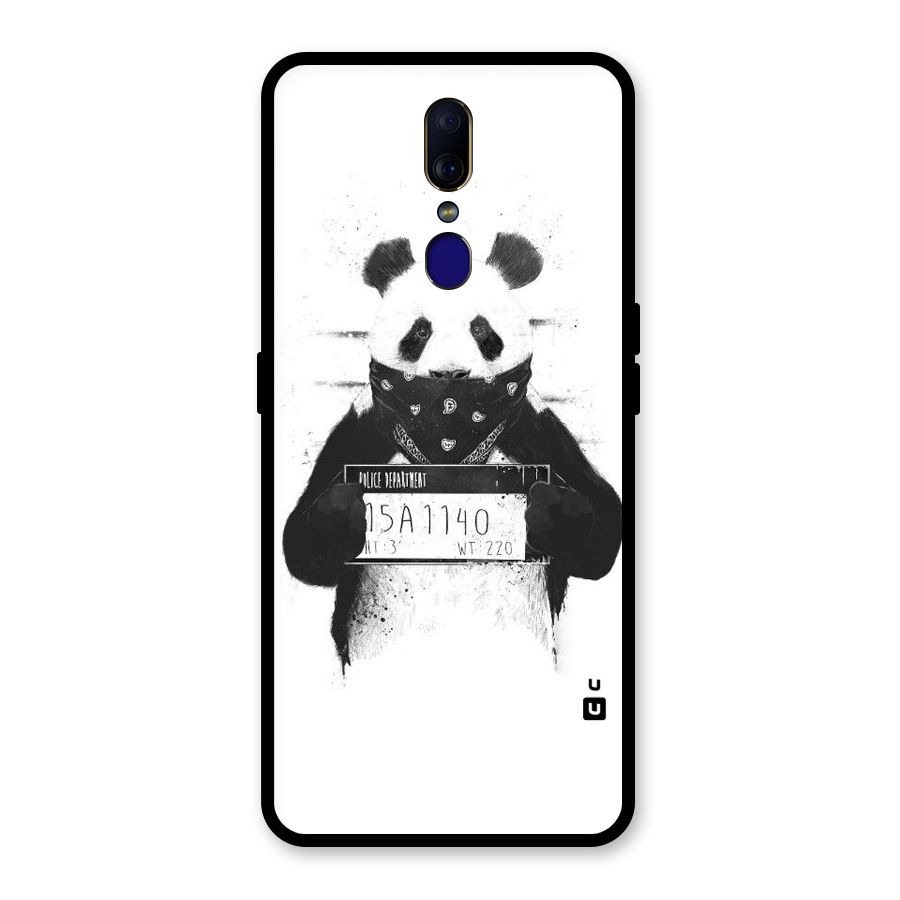 Guilty Panda Glass Back Case for Oppo F11