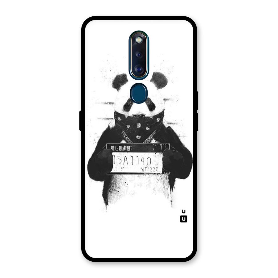 Guilty Panda Glass Back Case for Oppo F11 Pro