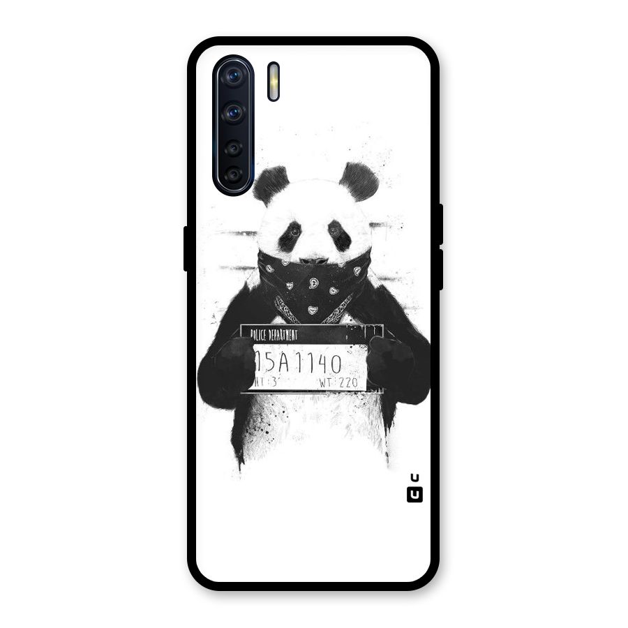 Guilty Panda Glass Back Case for Oppo F15