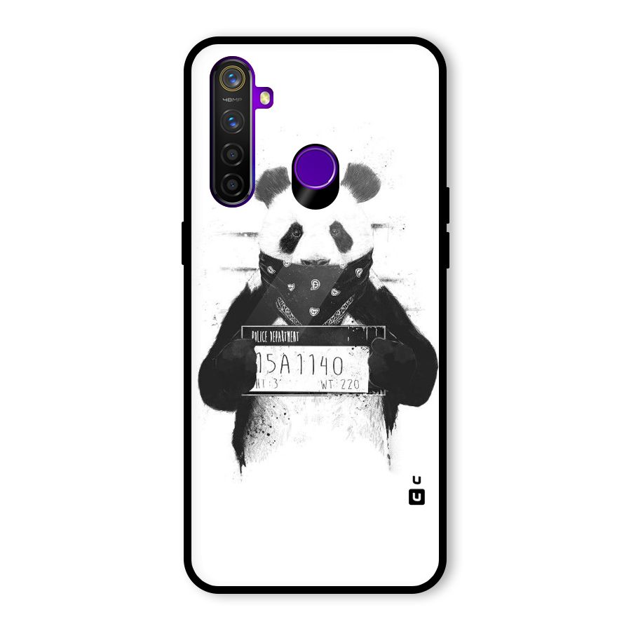 Guilty Panda Glass Back Case for Realme 5 Pro