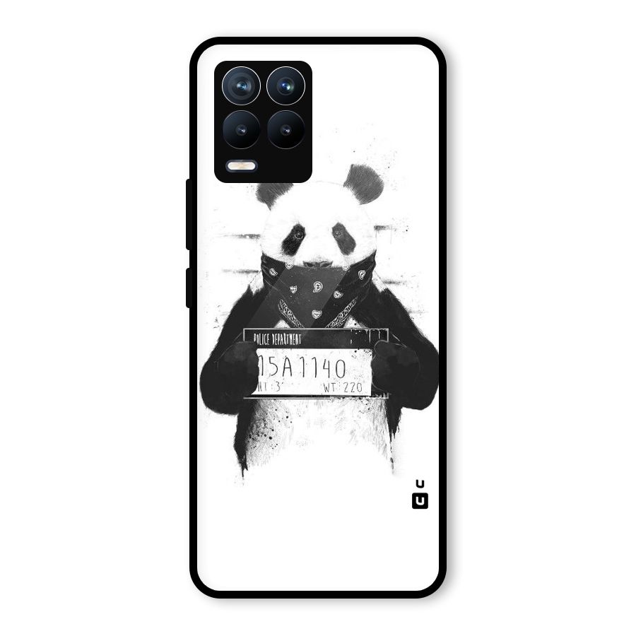 Guilty Panda Glass Back Case for Realme 8