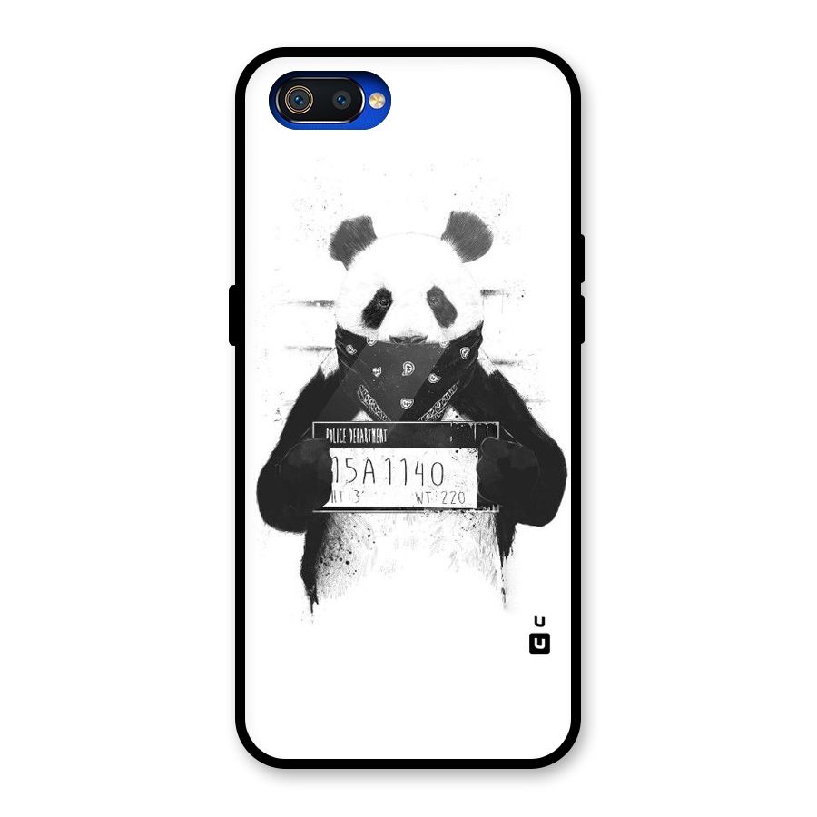 Guilty Panda Glass Back Case for Realme C2