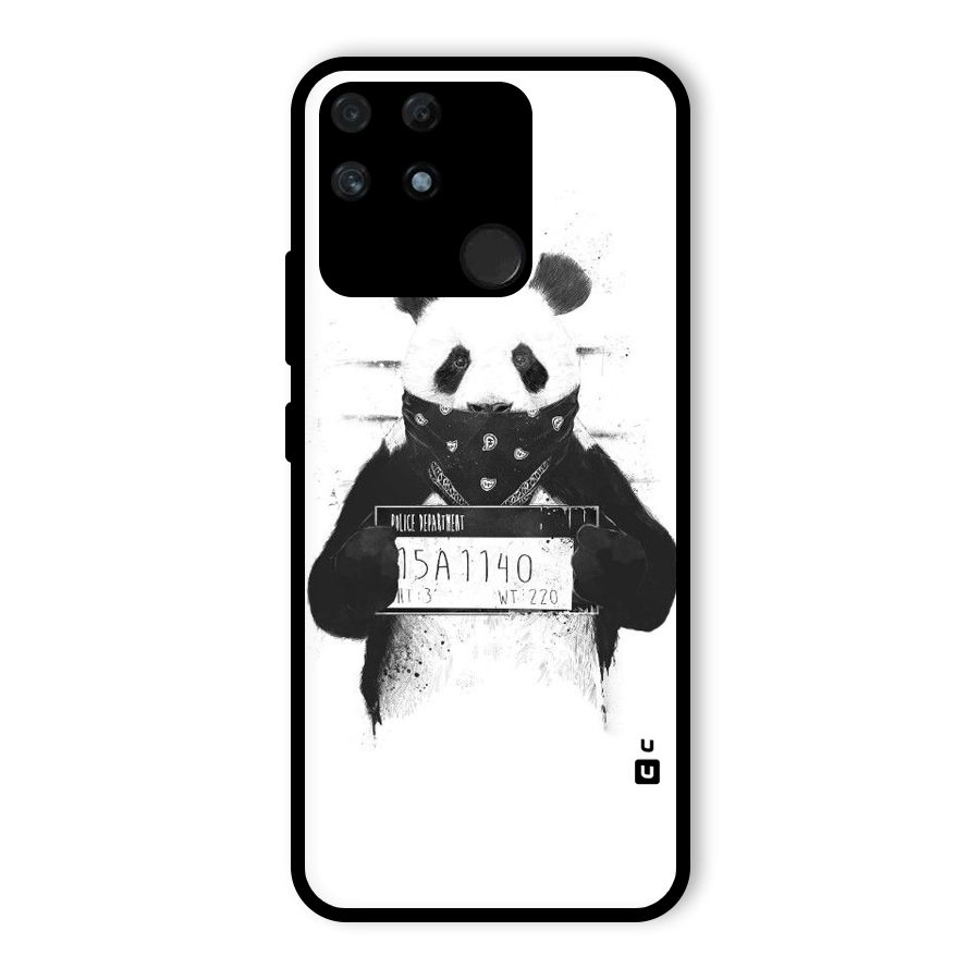 Guilty Panda Glass Back Case for Realme Narzo 50A