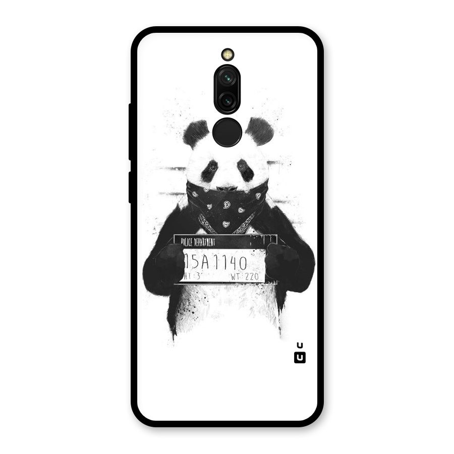 Guilty Panda Glass Back Case for Redmi 8