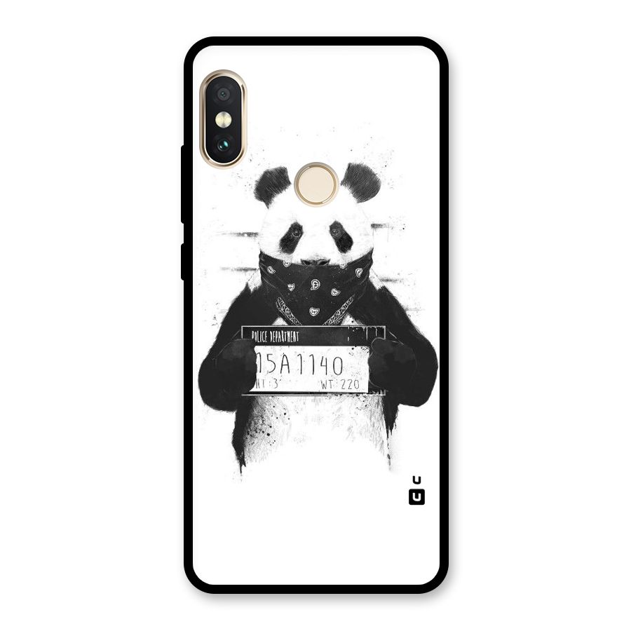 Guilty Panda Glass Back Case for Redmi Note 5 Pro