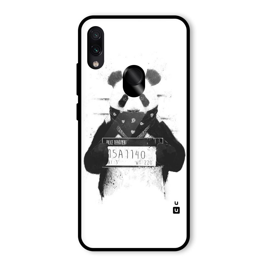 Guilty Panda Glass Back Case for Redmi Note 7 Pro