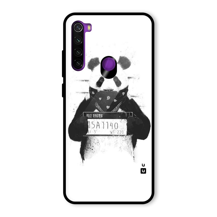 Guilty Panda Glass Back Case for Redmi Note 8