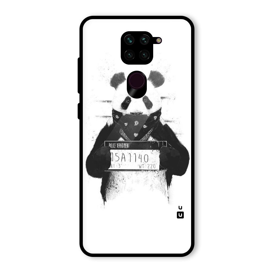 Guilty Panda Glass Back Case for Redmi Note 9