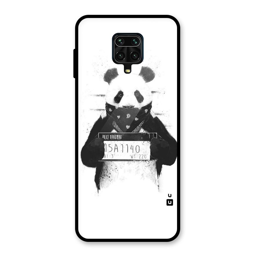Guilty Panda Glass Back Case for Redmi Note 9 Pro