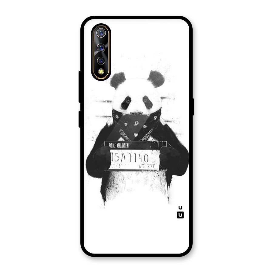 Guilty Panda Glass Back Case for Vivo S1