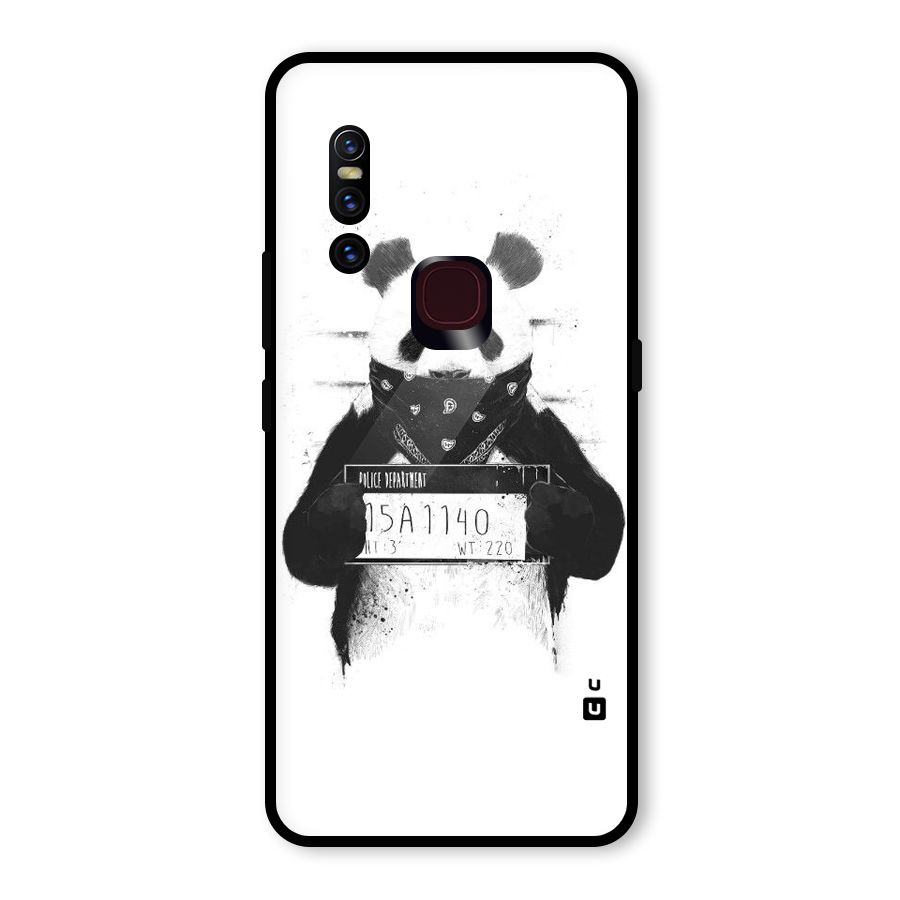 Guilty Panda Glass Back Case for Vivo V15