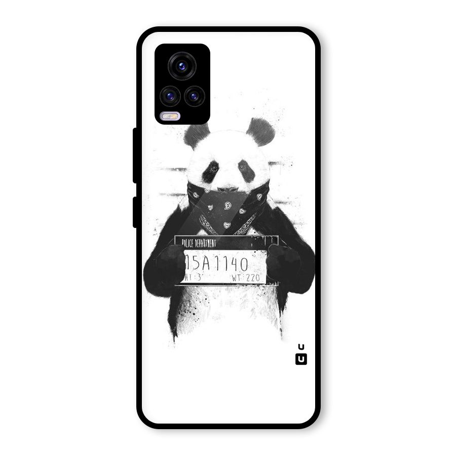 Guilty Panda Glass Back Case for Vivo V20