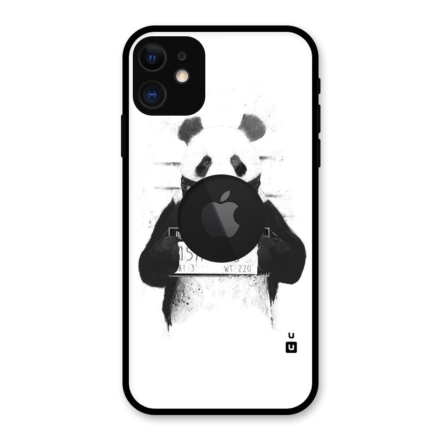 Guilty Panda Glass Back Case for iPhone 11 Logo Cut