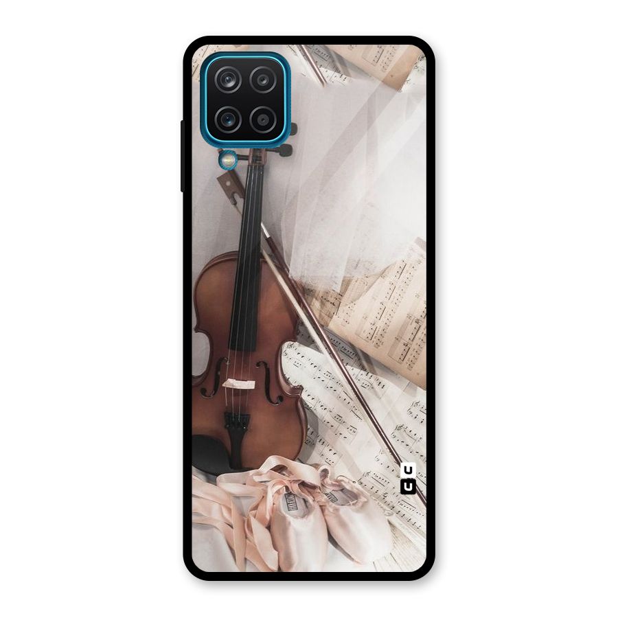 Guitar And Co Glass Back Case for Galaxy A12