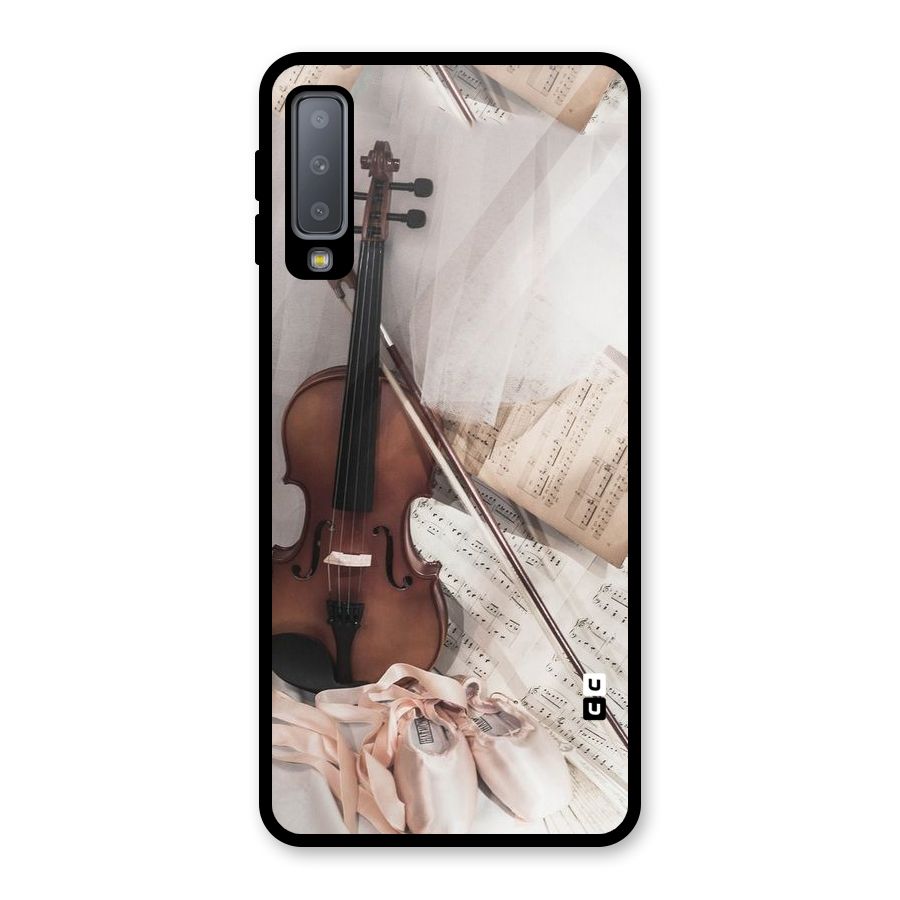 Guitar And Co Glass Back Case for Galaxy A7 (2018)