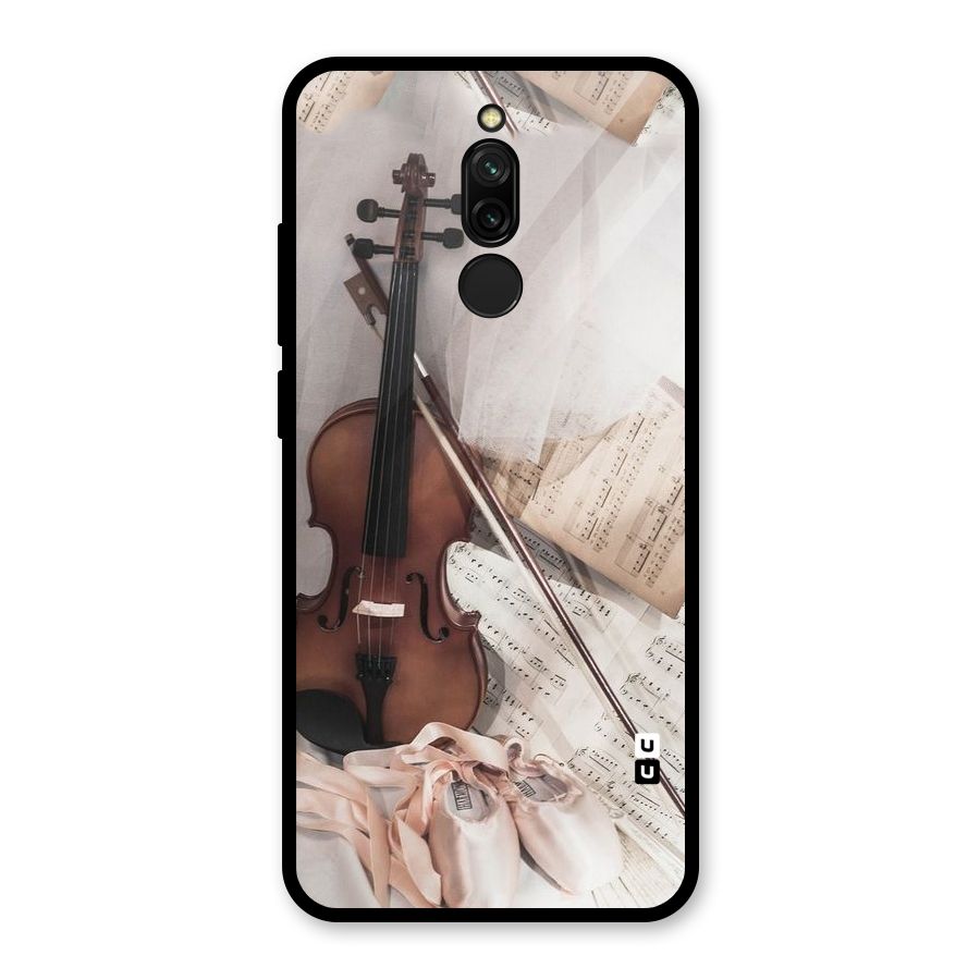 Guitar And Co Glass Back Case for Redmi 8