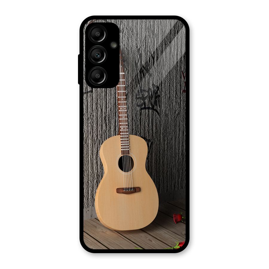 Guitar Classic Glass Back Case for Galaxy A14 5G