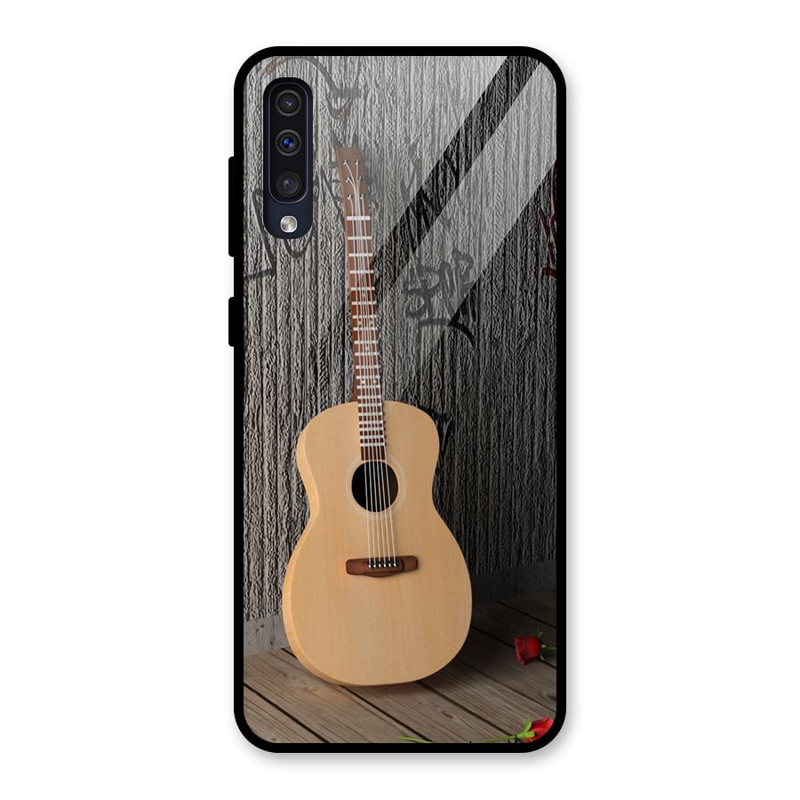 Guitar Classic Glass Back Case for Galaxy A50