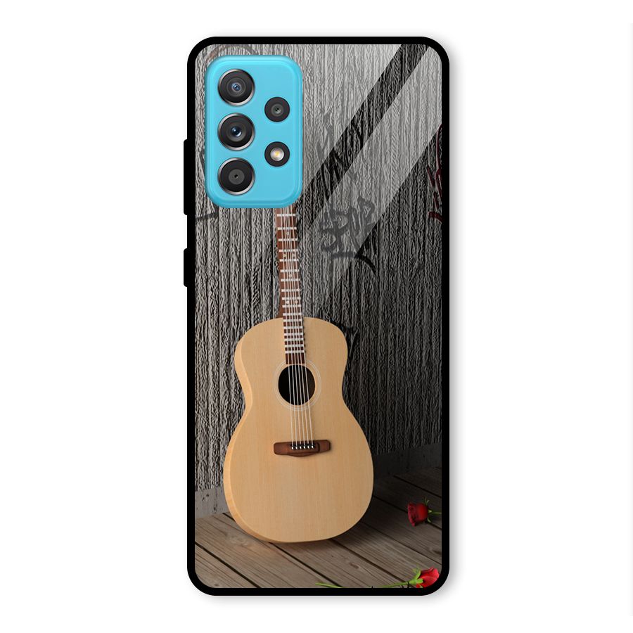 Guitar Classic Glass Back Case for Galaxy A52
