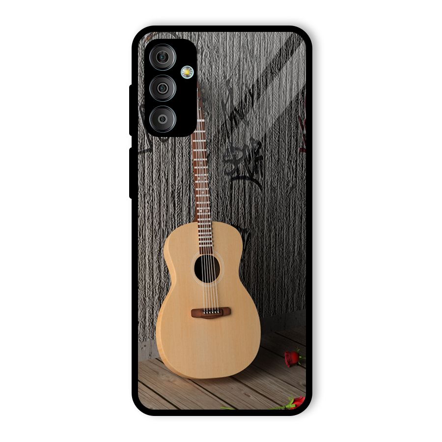 Guitar Classic Glass Back Case for Galaxy F23