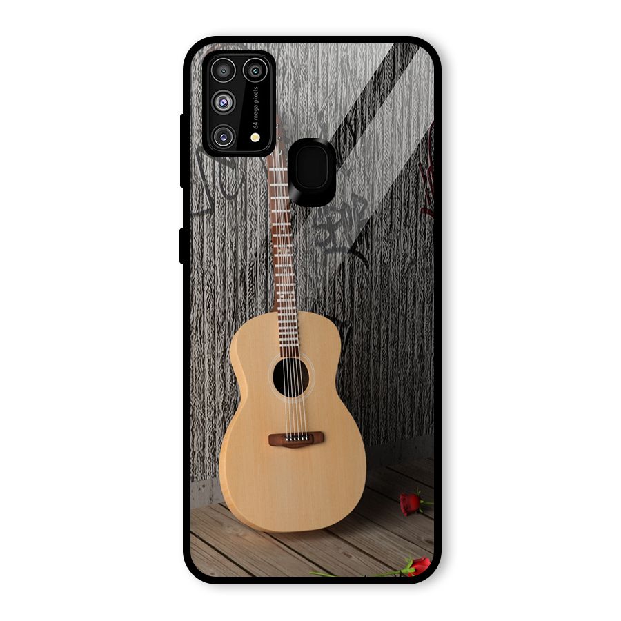 Guitar Classic Glass Back Case for Galaxy F41