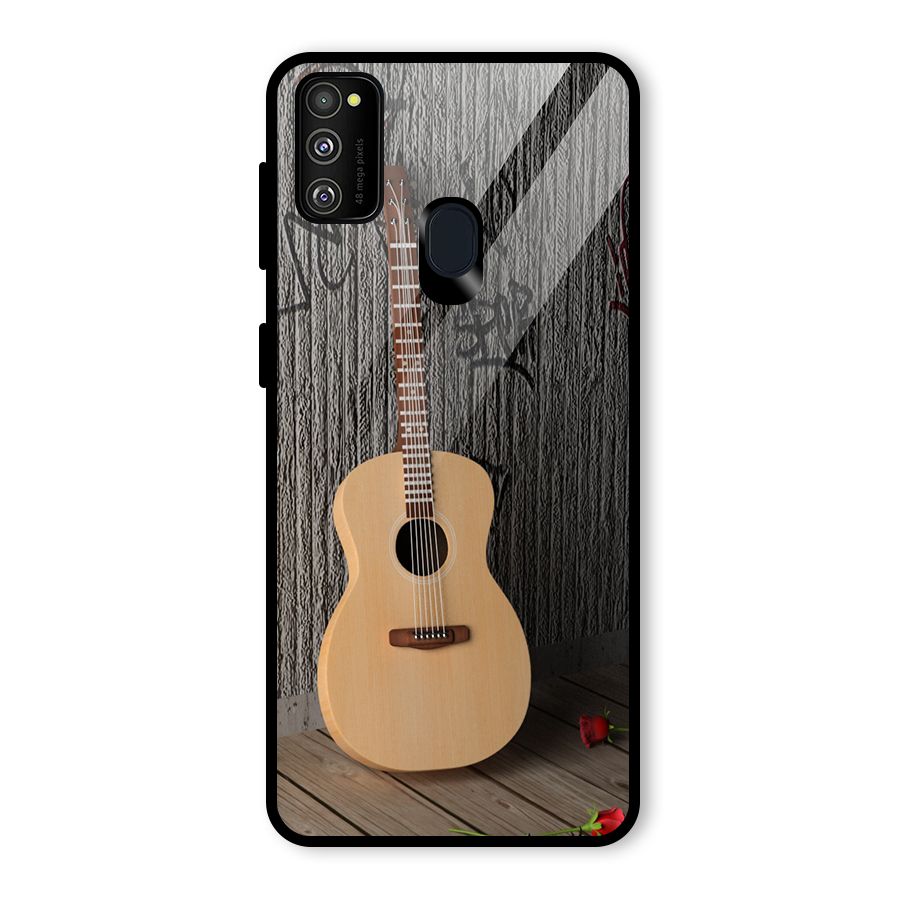 Guitar Classic Glass Back Case for Galaxy M30s