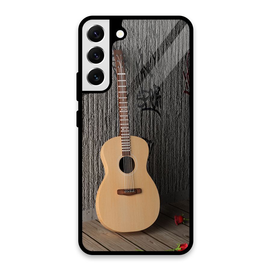 Guitar Classic Glass Back Case for Galaxy S22 Plus 5G