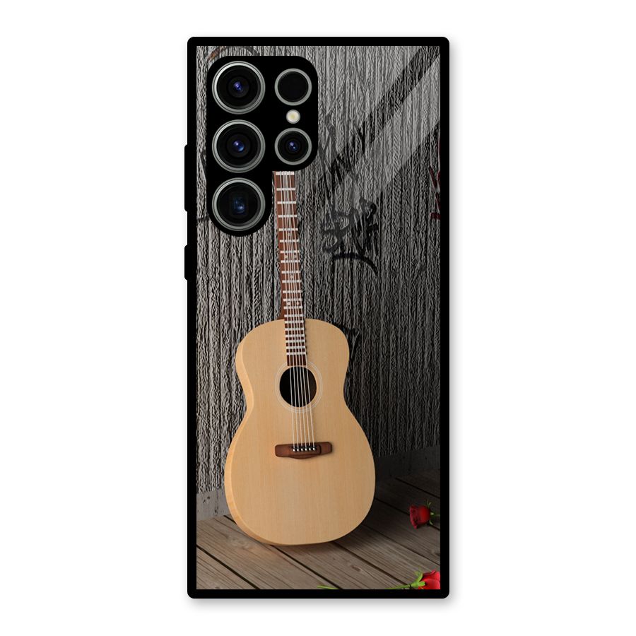 Guitar Classic Glass Back Case for Galaxy S23 Ultra