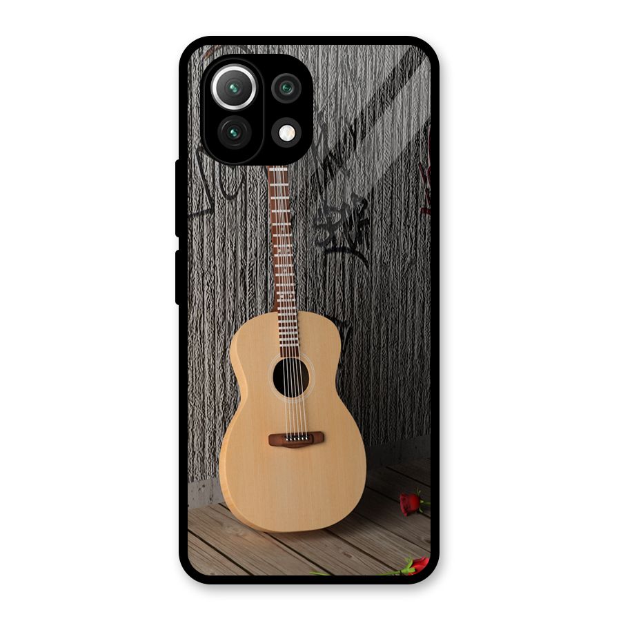 Guitar Classic Glass Back Case for Mi 11 Lite NE 5G