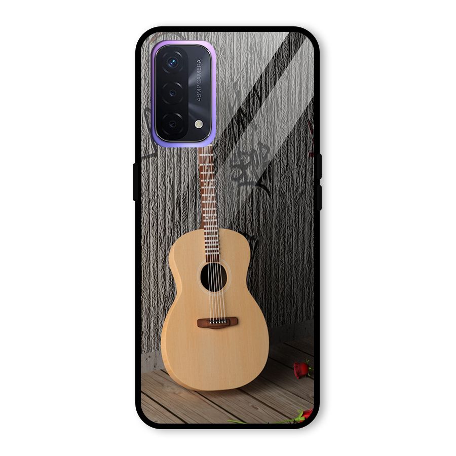 Guitar Classic Glass Back Case for Oppo A74 5G