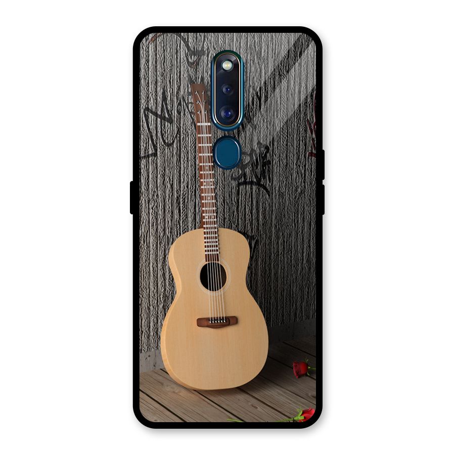 Guitar Classic Glass Back Case for Oppo F11 Pro